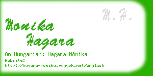 monika hagara business card