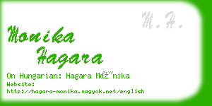 monika hagara business card